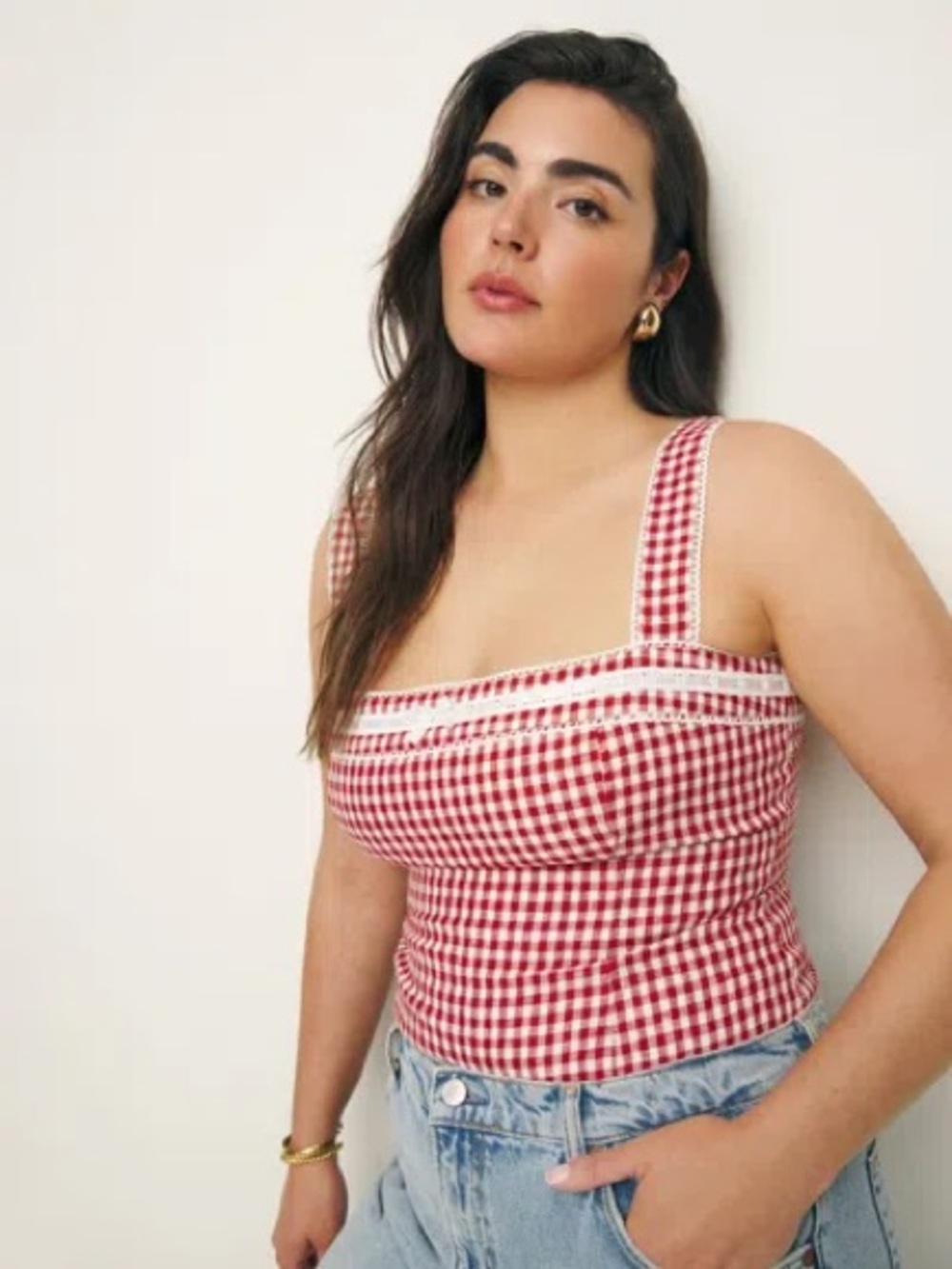 Reformation Eloise Linen Top